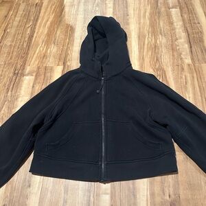Lululemon Athletica Black Hooded Full Zip Scuba